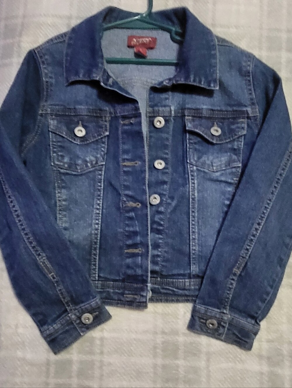 Arizona Jeans Co Classic Blue Denim Jacket Girls Size Small 7-8